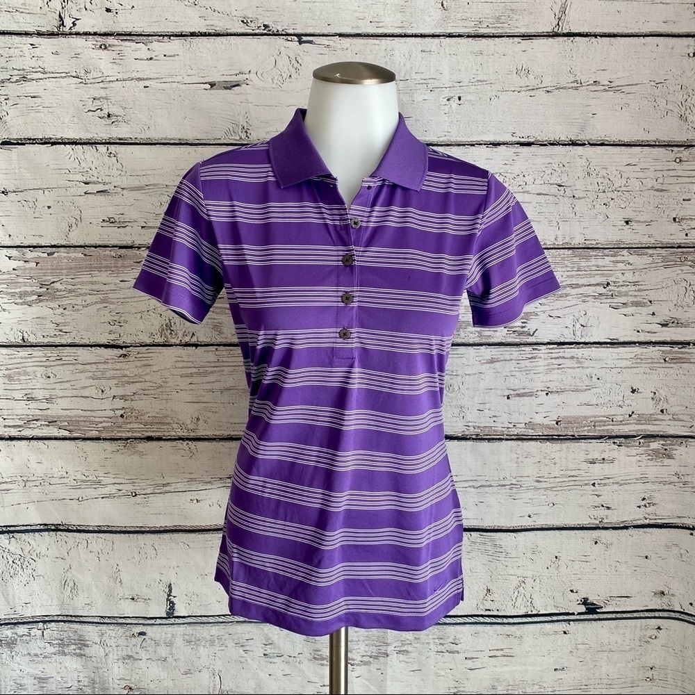 NWT Nike Women Tech Stripe Golf Polo Shirt